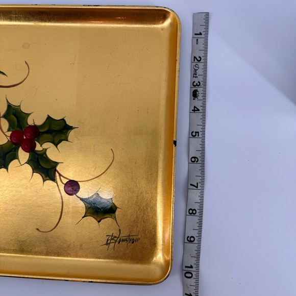 Vintage Otagiri OMC Gold Leaf - Hand Painted Tip Tray - Picture 6 of 6